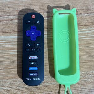 TCL Roku TV Remote Control Original w/ Silicone Case Netflix Apple TV HBO Max Te
